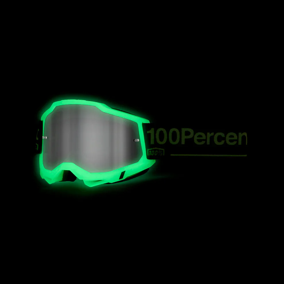 100% ACCURI 2 GLOW Maske Weiß Mirror Screen - Image 2