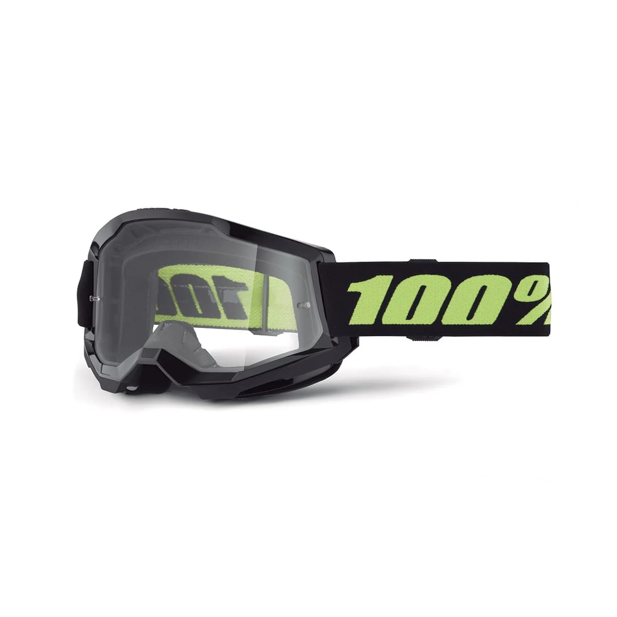 100% STRATA 2 SOLAR ECLIPSE Maske Schwarz Klarer Bildschirm