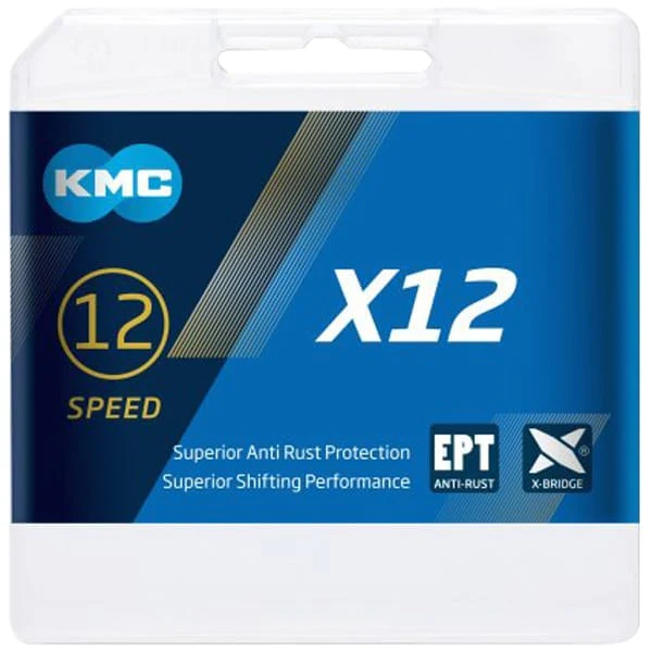 12V KMC X12 EPT Kette Silber - Image 2