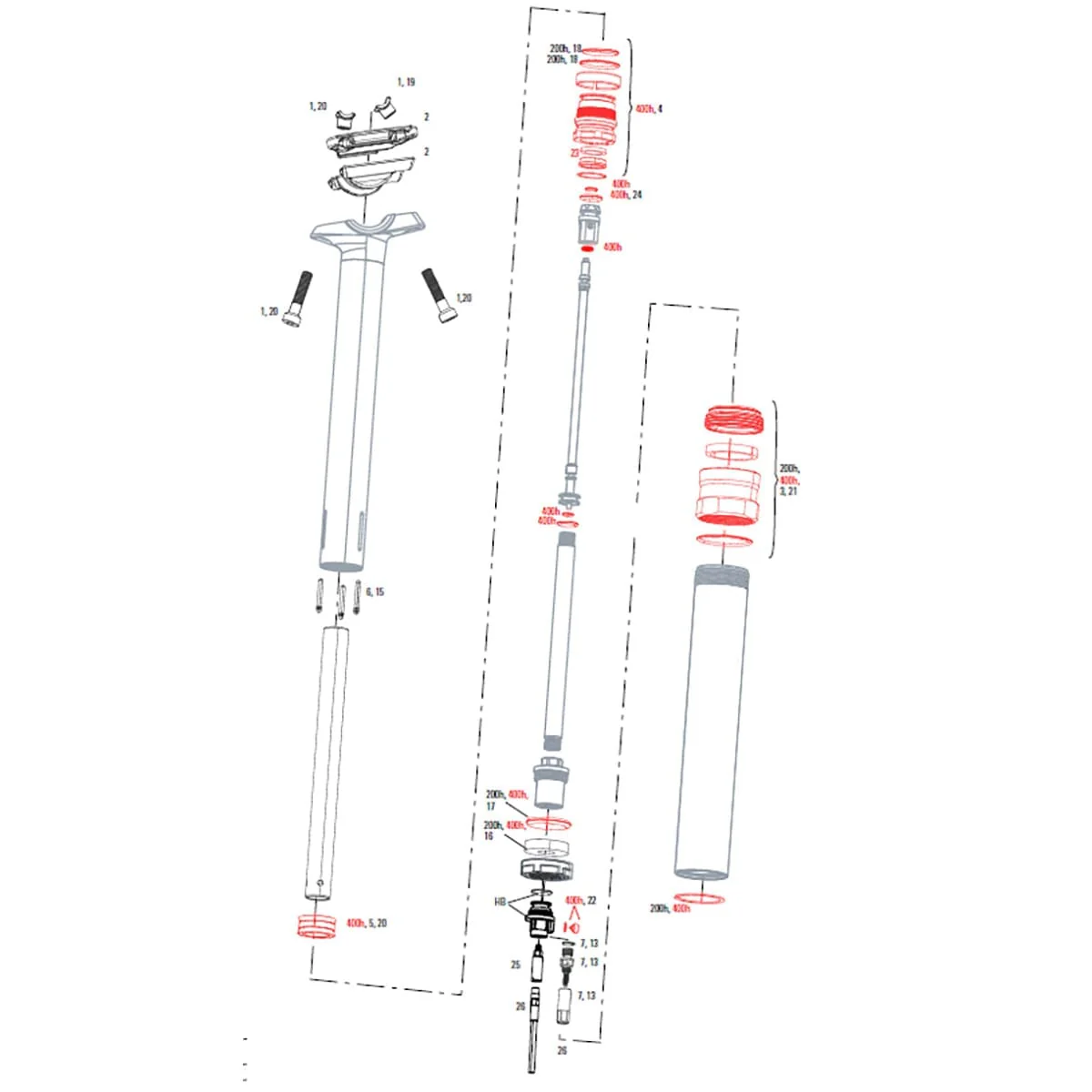 400H / 2 Jahre ROCKSHOX REVERB Stealth B1 Sattelstütze (2017-2019) #11.6818.031.001