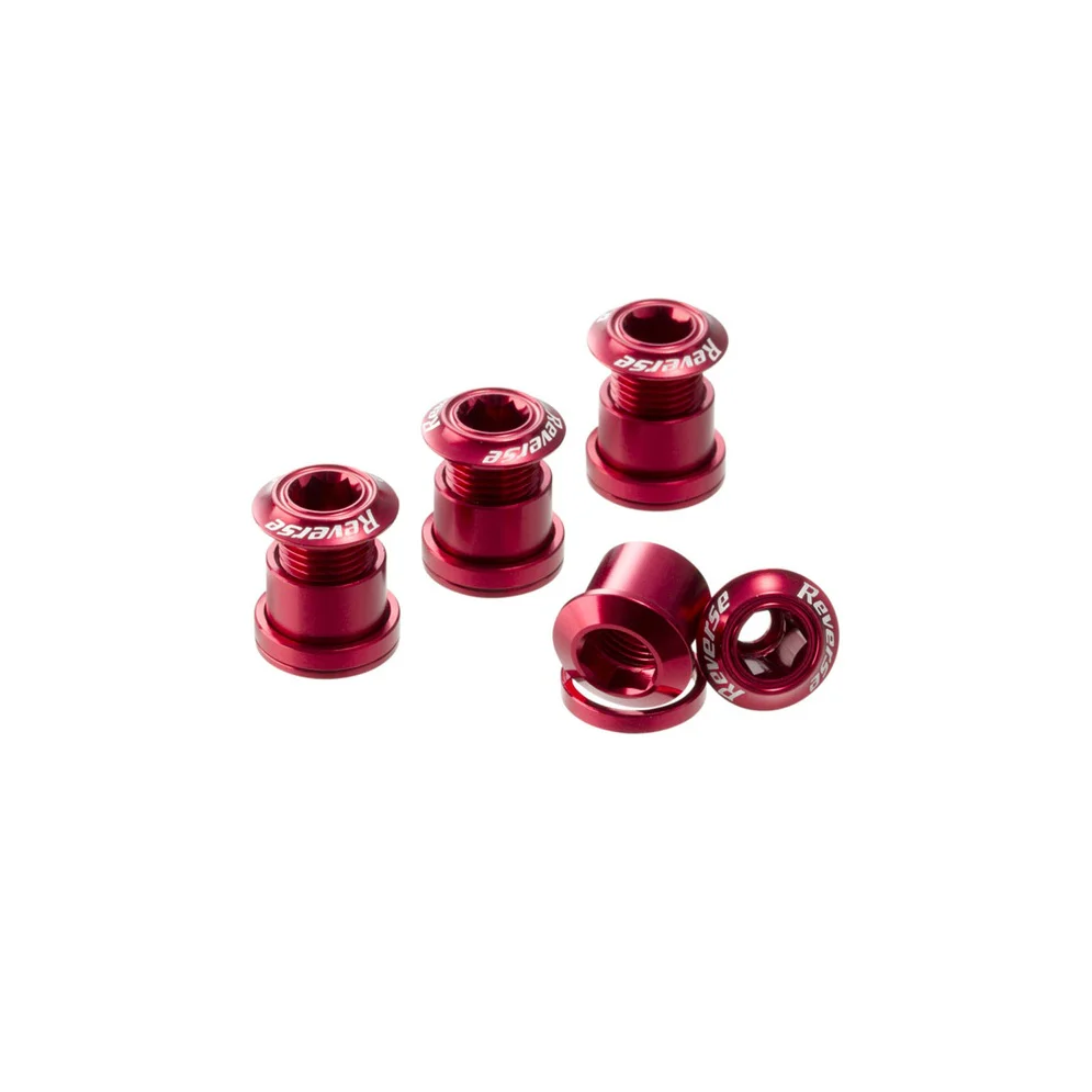 4er-Set Kaminschrauben REVERSE COMPONENTS Rot