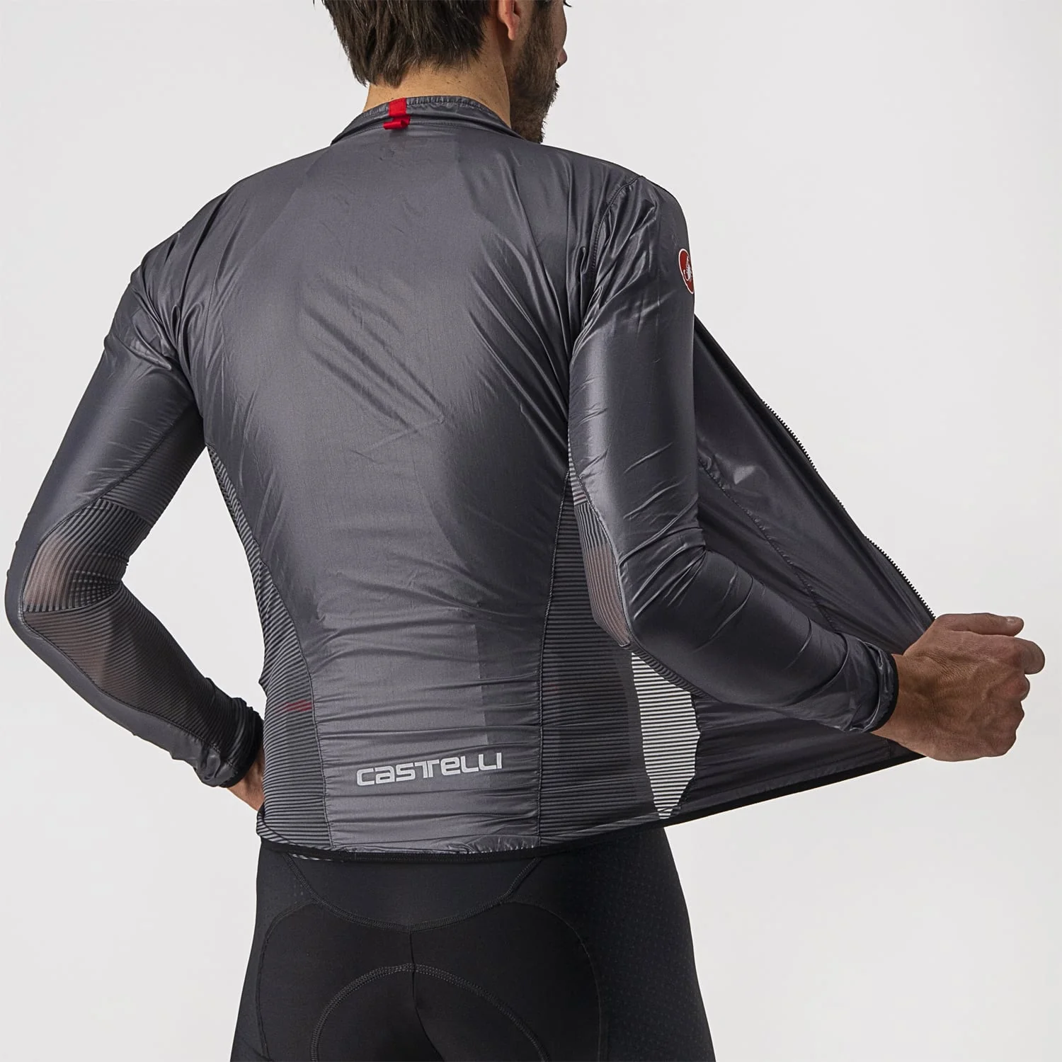 CASTELLI ARIA SHELL Jacke Dunkelgrau - Image 3