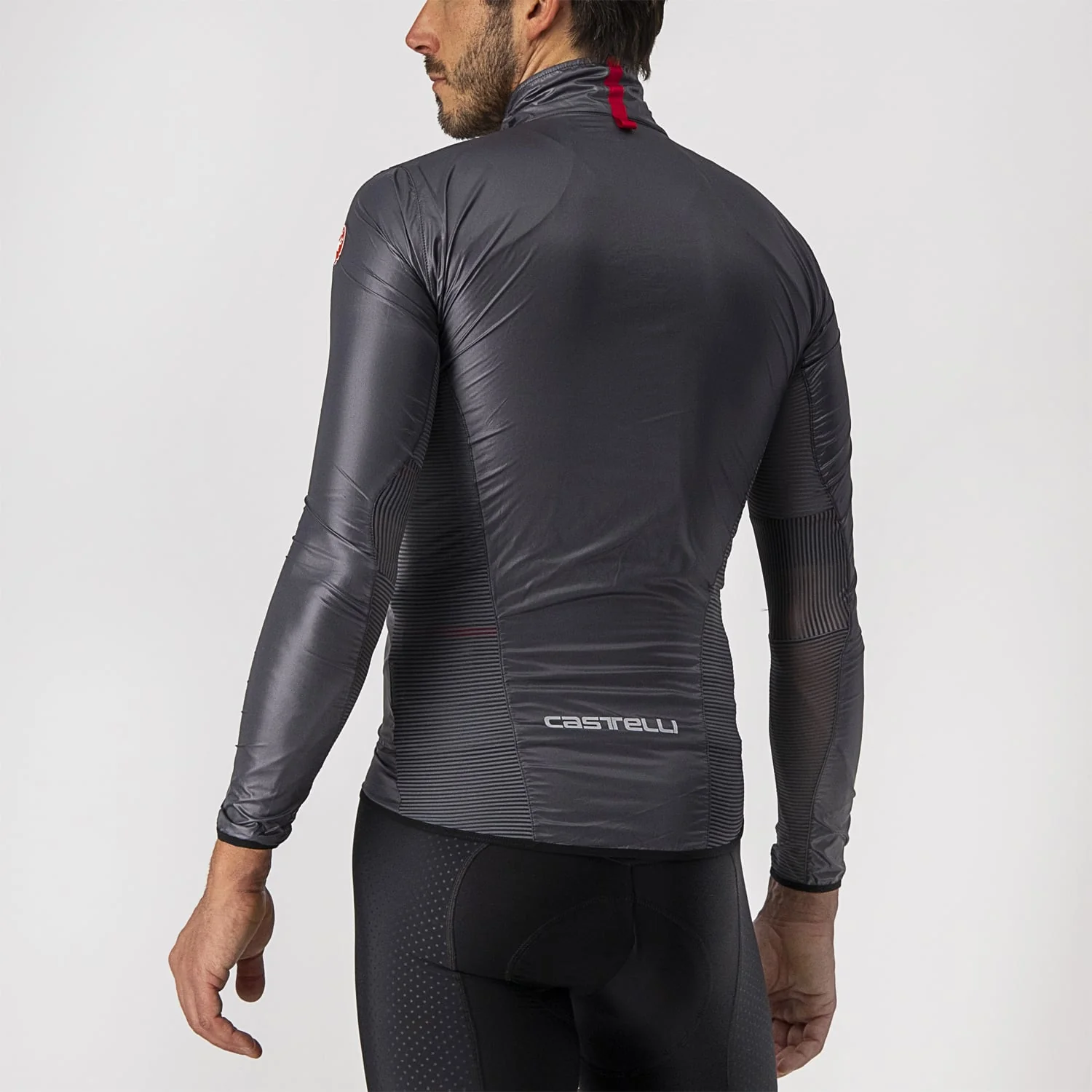 CASTELLI ARIA SHELL Jacke Dunkelgrau - Image 4