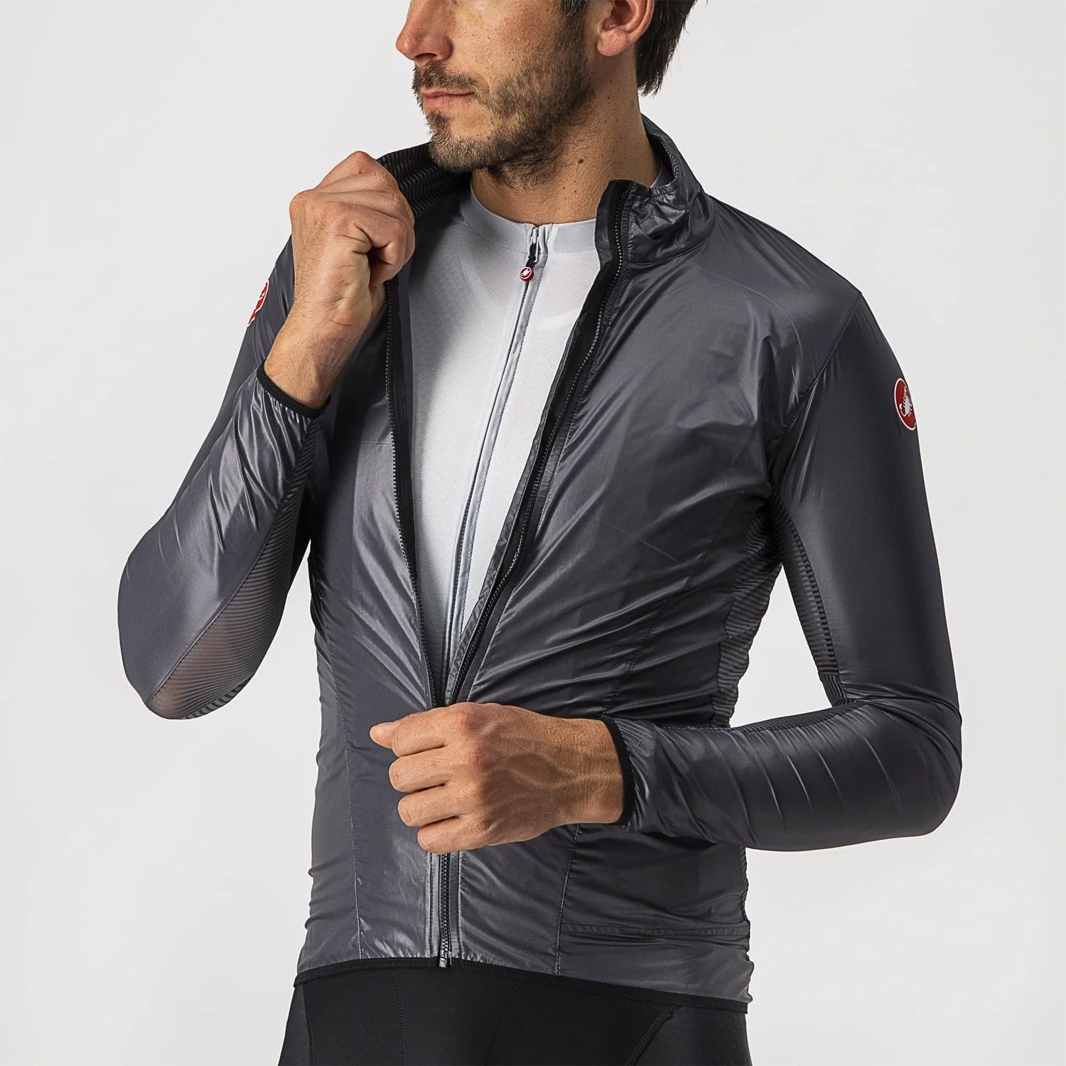 CASTELLI ARIA SHELL Jacke Dunkelgrau - Image 5
