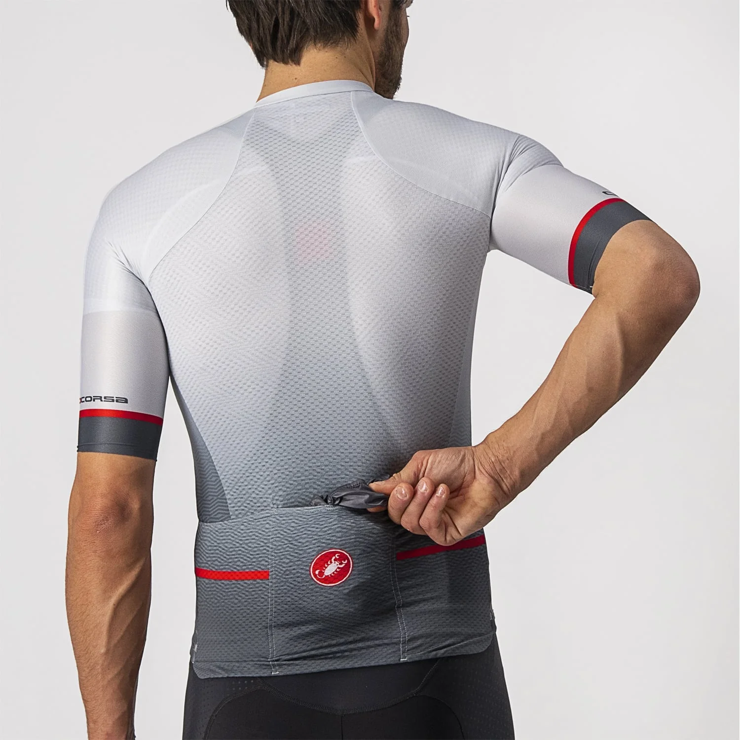CASTELLI ARIA SHELL Jacke Dunkelgrau - Image 8