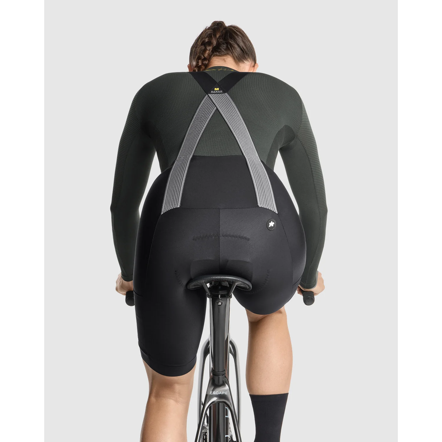 ASSOS TACTICA SPRING FALL T5 Damen Kurz Trägerhose Schwarz - Image 7