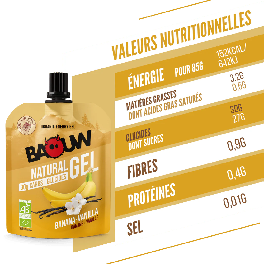 BAOUW BIO Energy Gel Banane-Vanille (85g) - Image 2