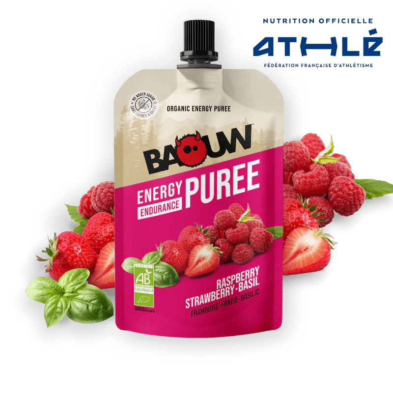 BAOUW Bio Rezept Fruchtpüree Himbeere/Erdbeere/Basilikum (90g)