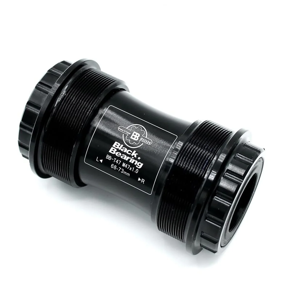 BLACK BEARING T47 68/73 Tretlagergehäuse mit 24mm Achse und GXP Stahl