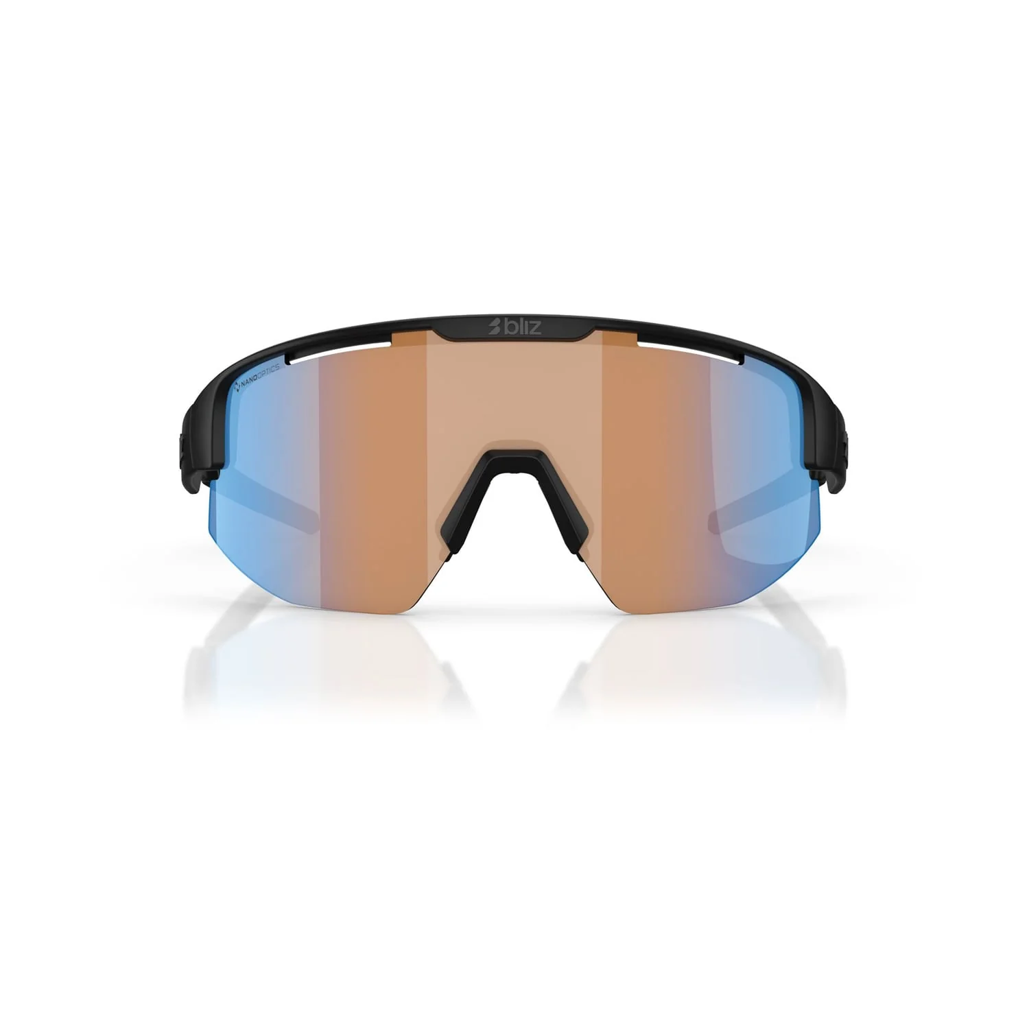 BLIZ MATRIX SMALL Brille Schwarz Matt Orange Schirm - Image 6