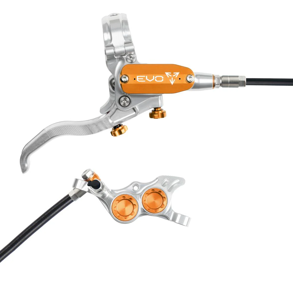 Bremse Hinten HOPE TECH 4 EVO TR4 Silber/Orange