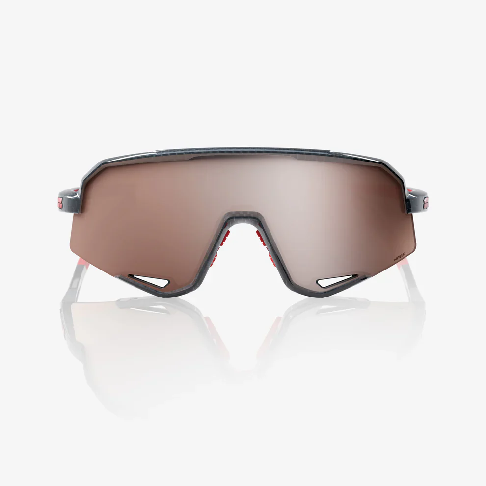Brille 100% SLENDALE Schwarz Carbon Hiper Mirror Silber
