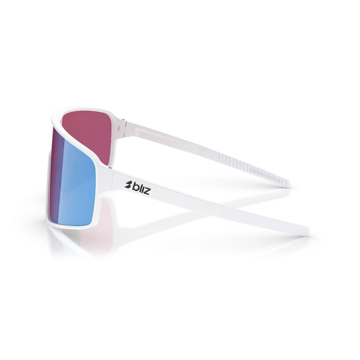 BLIZ P001 S Brille Weiß Schirm Rosa Violett Blau Iridium - Image 4