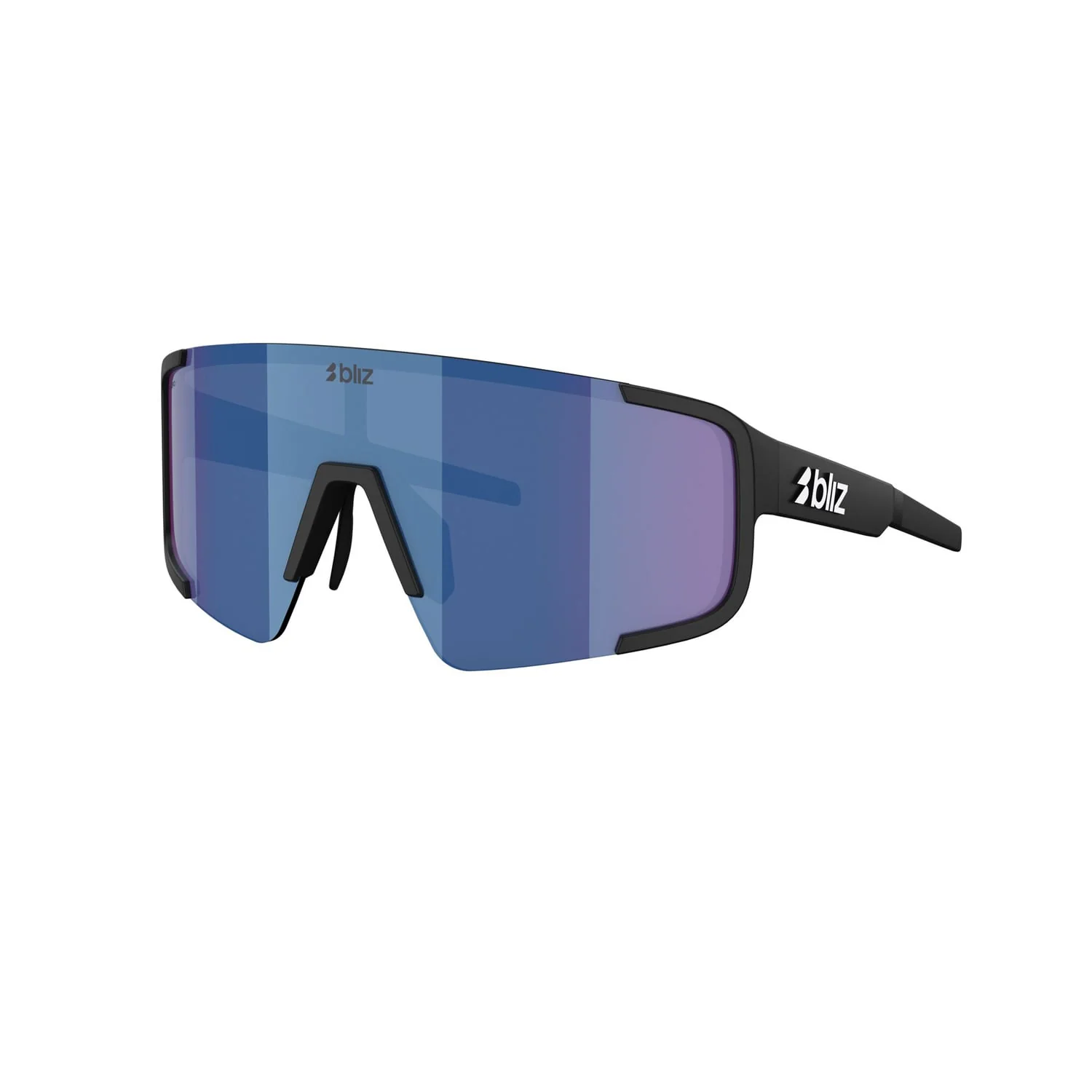 Brille BLIZ P003 Schwarz Matt Glas Blue Mirror - Image 3