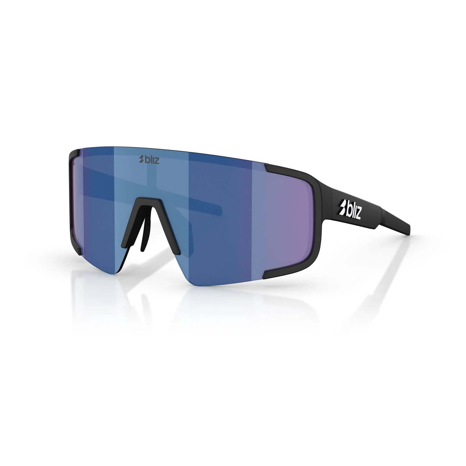 Brille BLIZ P003 Schwarz Matt Glas Blue Mirror - Image 8