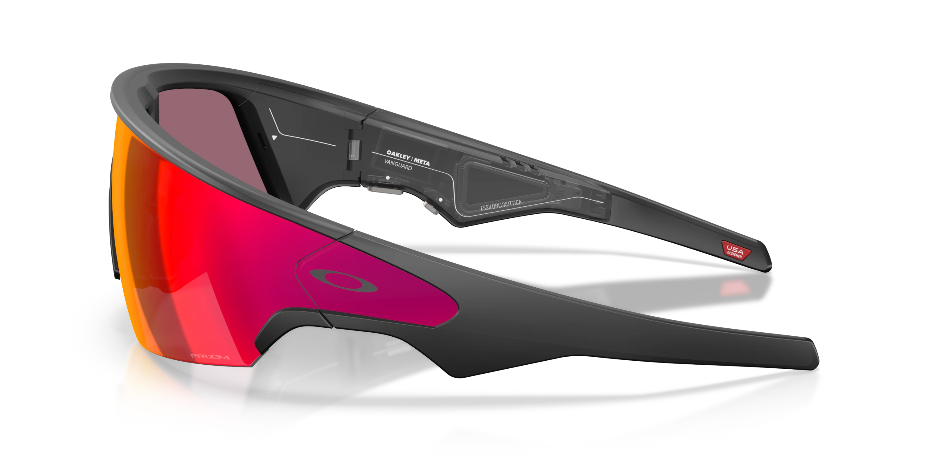 Brille OAKLEY VANGUARD META Schwarz Glas Prizm Road - Image 3