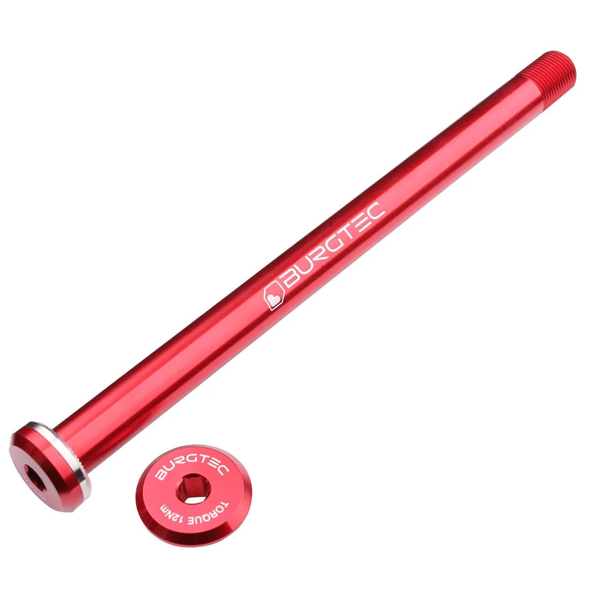 BURGTEC 168.5mm Hinterradachse für Santa Cruz Rahmen Rot