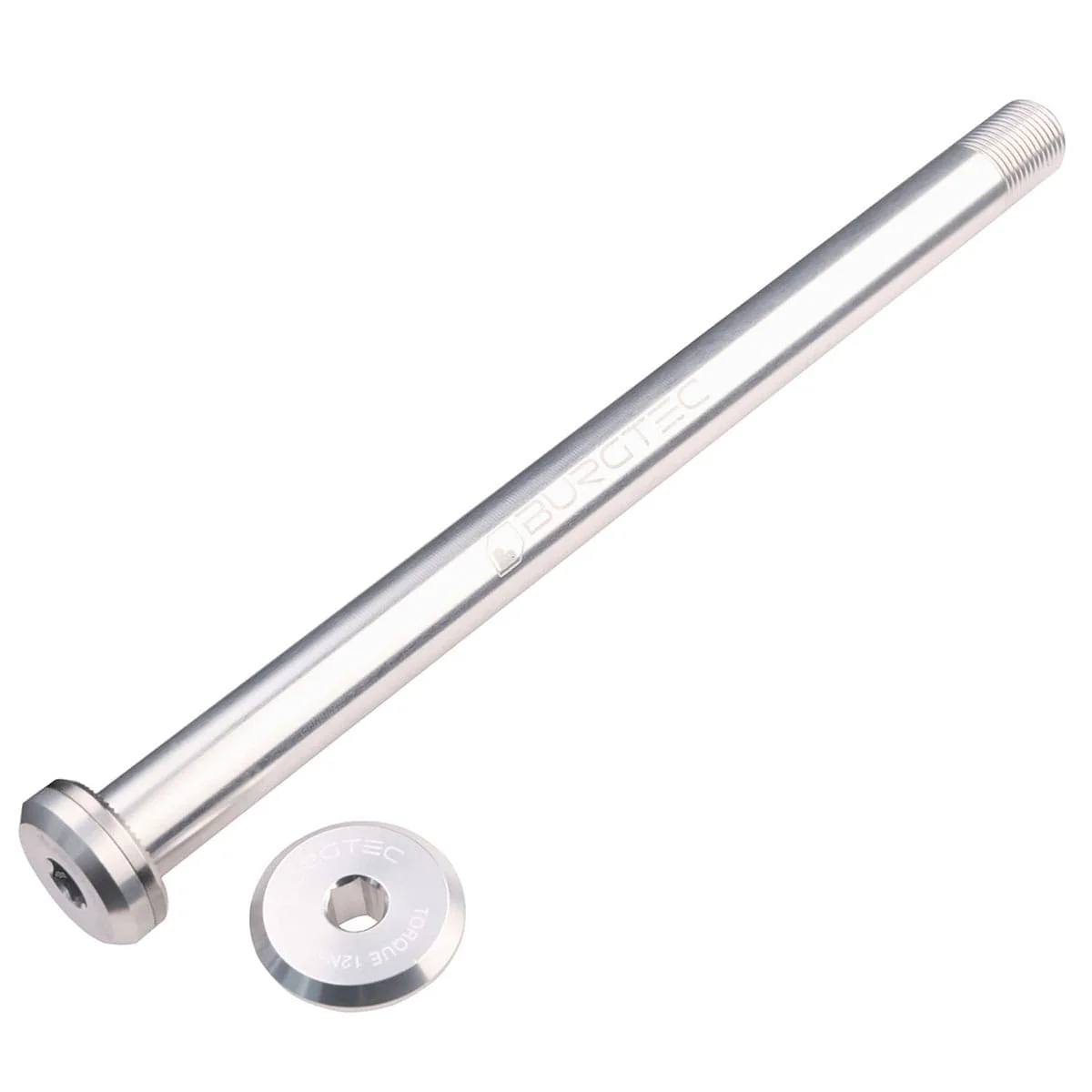BURGTEC 168.5mm Hinterradachse für Santa Cruz Rahmen Silber