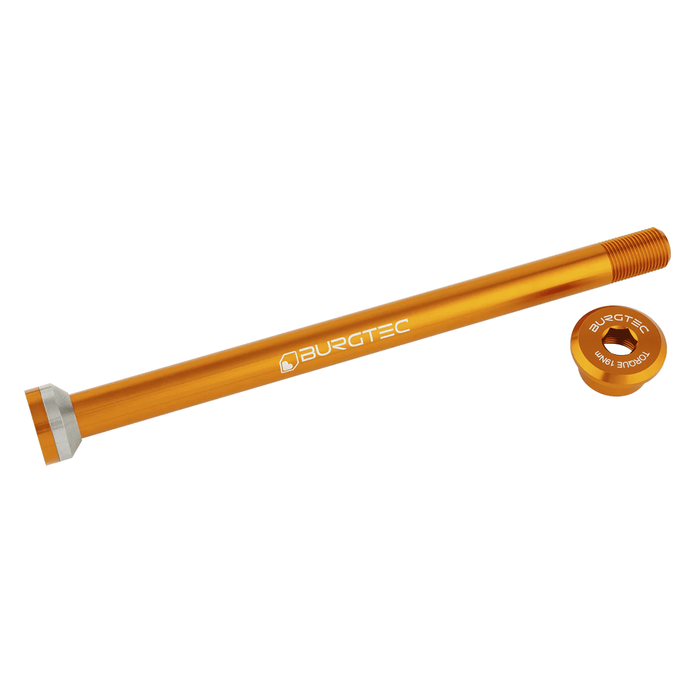 BURGTEC 171mm Hinterradachse für Transition Orange Rahmen