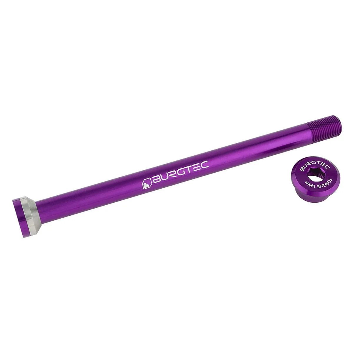 BURGTEC 171mm Hinterradachse für Transition Rahmen Violett