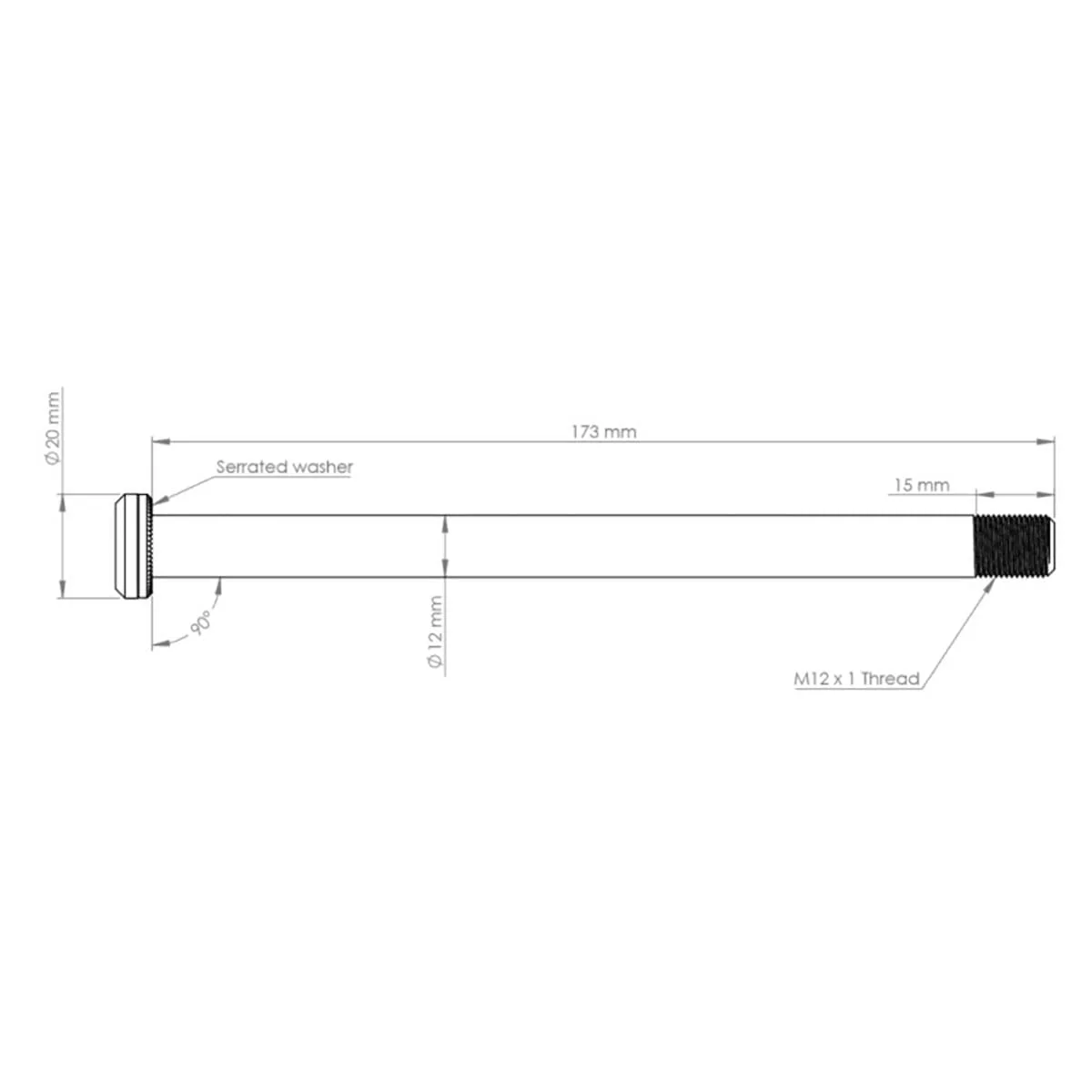 BURGTEC 173.7mm Hinterradachse für Santa Cruz Rahmen Pink - Image 2