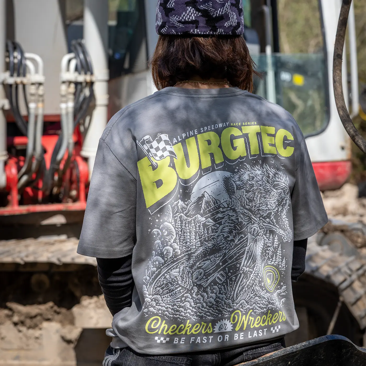 BURGTEC ALPINE SPEEDWAY T-Shirt, grau - Image 12
