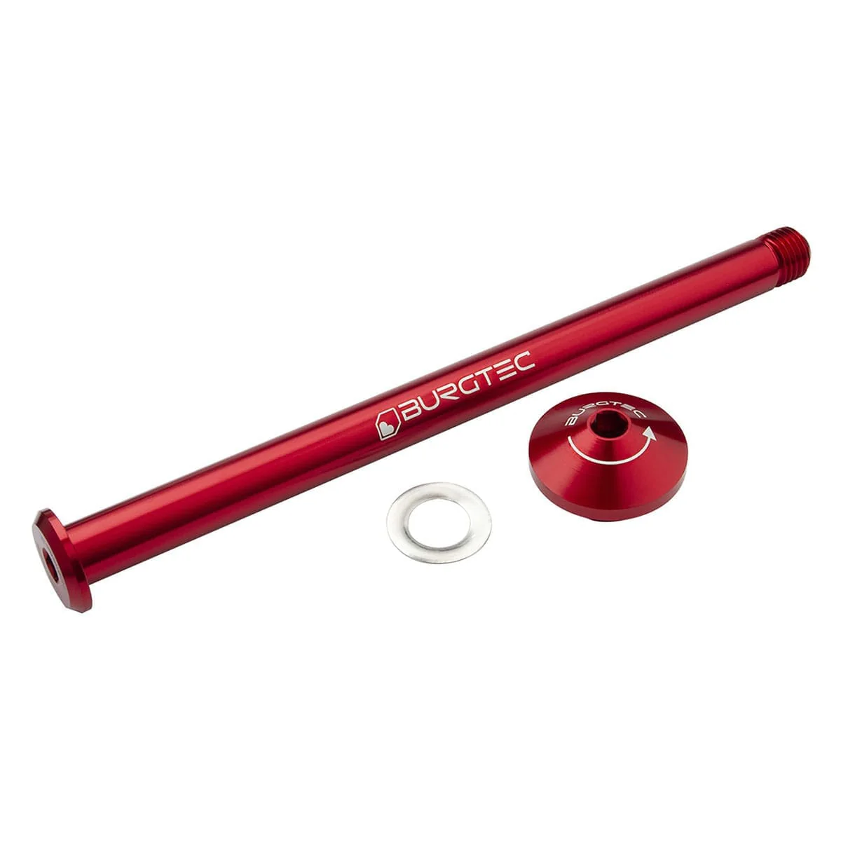 BURGTEC Hinterradachse 171mm für Yeti Rahmen Rot
