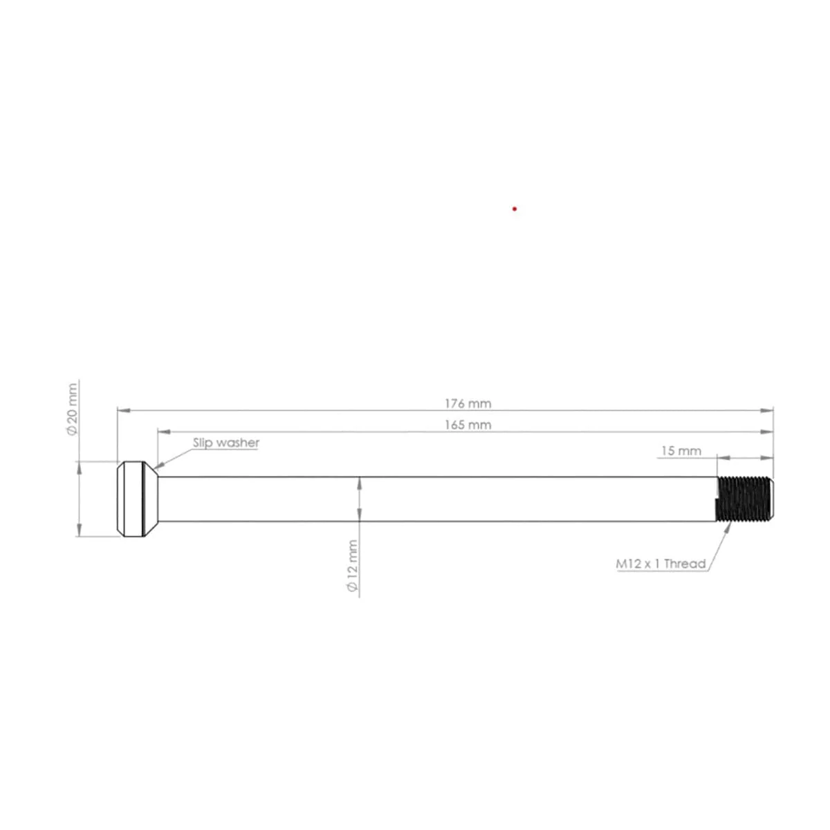 BURGTEC Hinterradachse 175.5mm für Specialized Rahmen Rosa - Image 2