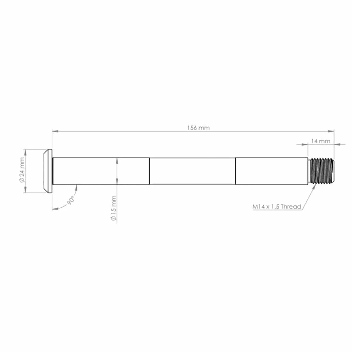 BURGTEC Vorderradachse für FOX Gabel 15x110 mm Boost Avant 2021 Gold - Image 2