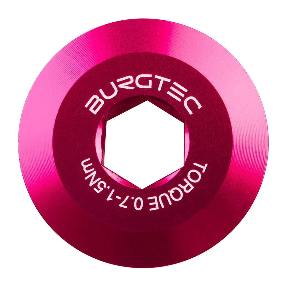 BURGTEC Vorspannschraube für Shimano HOLLOWTECH 2 Kurbelgarnitur Pink