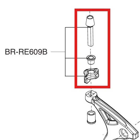Einstellschraube für Bremssattel CAMPAGNOLO SUPER RECORS / RECORD 12V Schwarz
