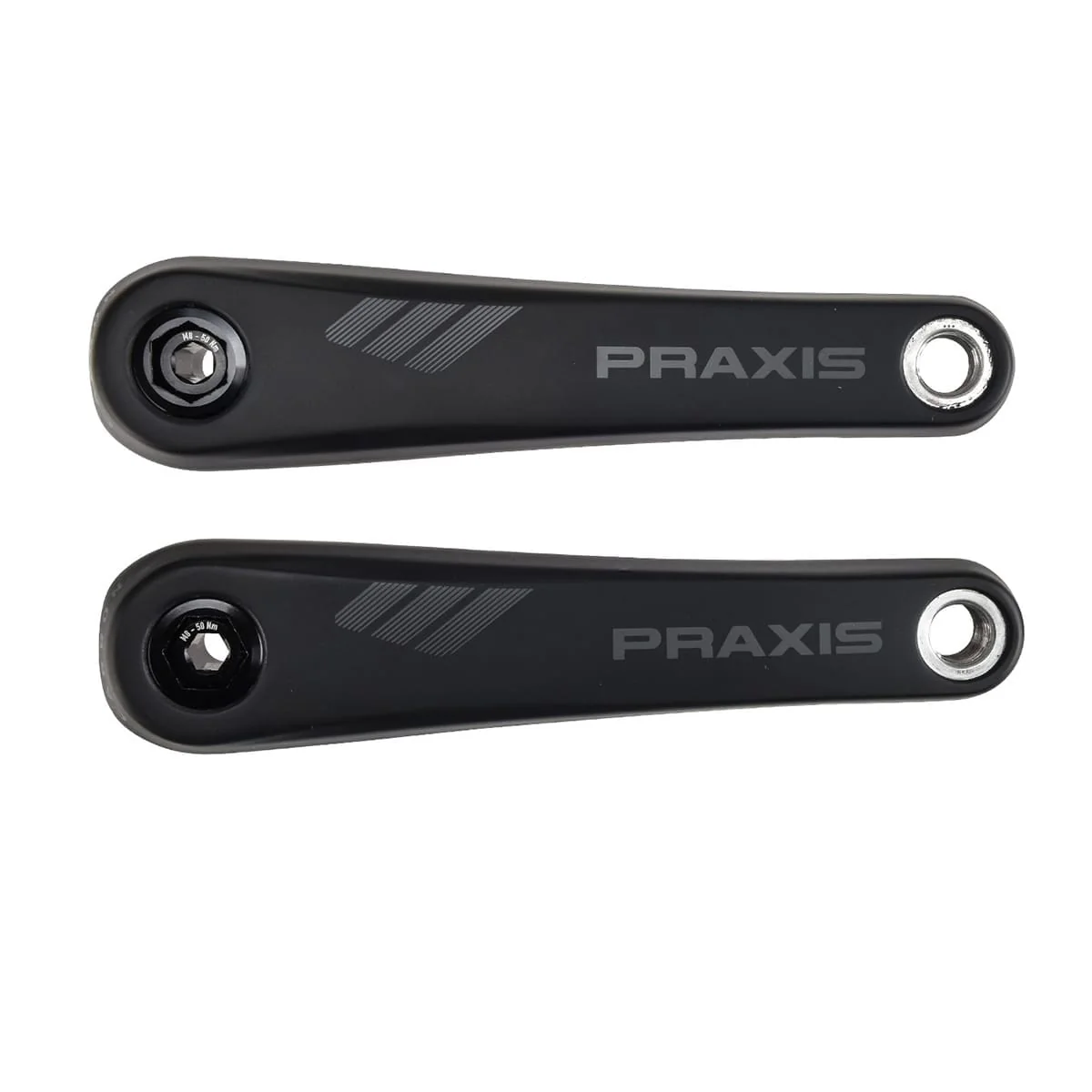 Carbon-Kurbeln für E-Mountainbike PRAXIS Motor Brose Schwarz
