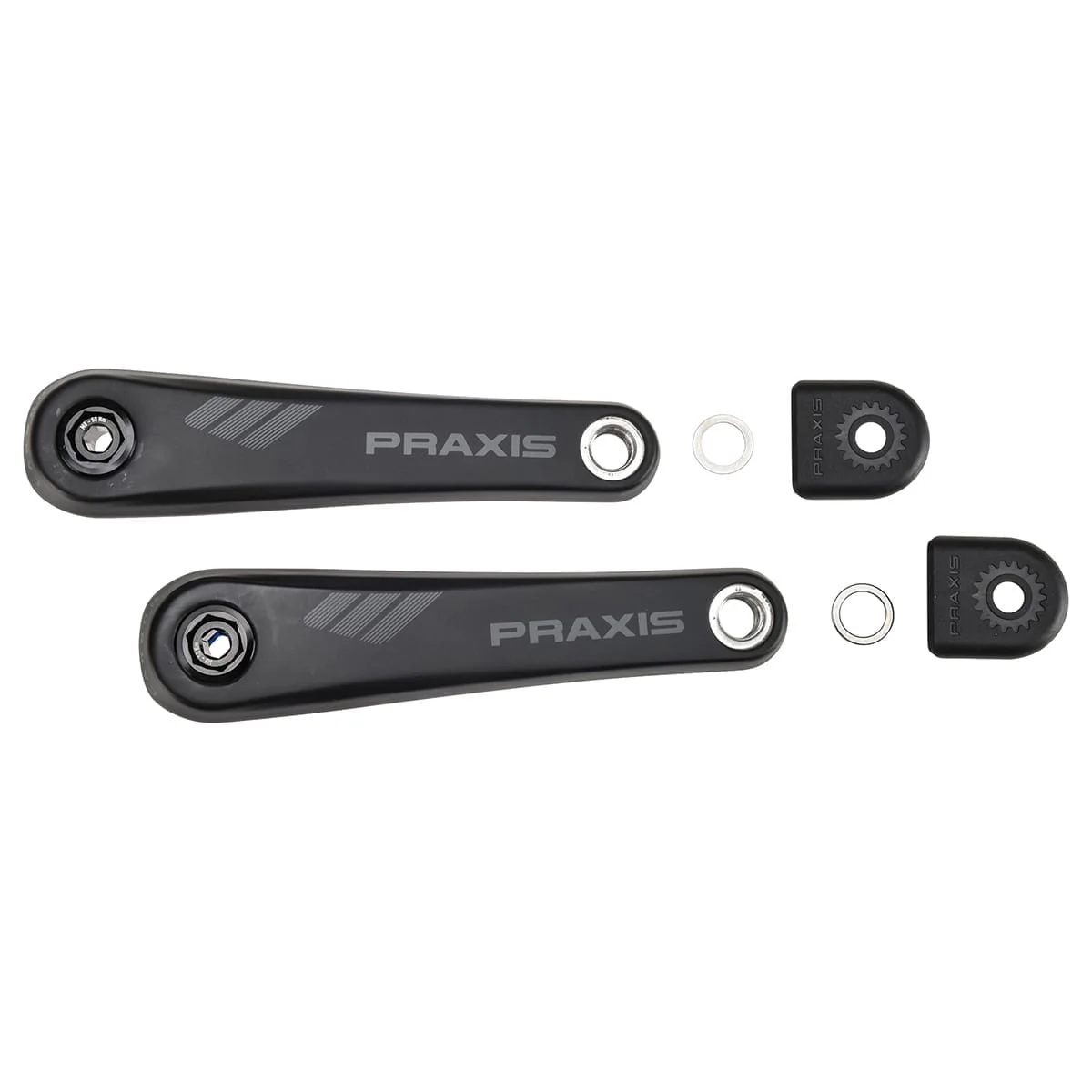 Carbon-Kurbeln für E-Mountainbike PRAXIS Motor Brose Schwarz - Image 2