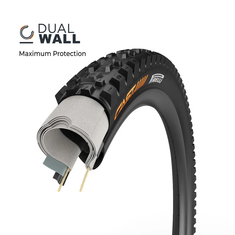 Reifen CAST PIRELLI PROTAGONIST 29x2.40 DualWall Smart Evo DH Tubeless Ready - Image 6