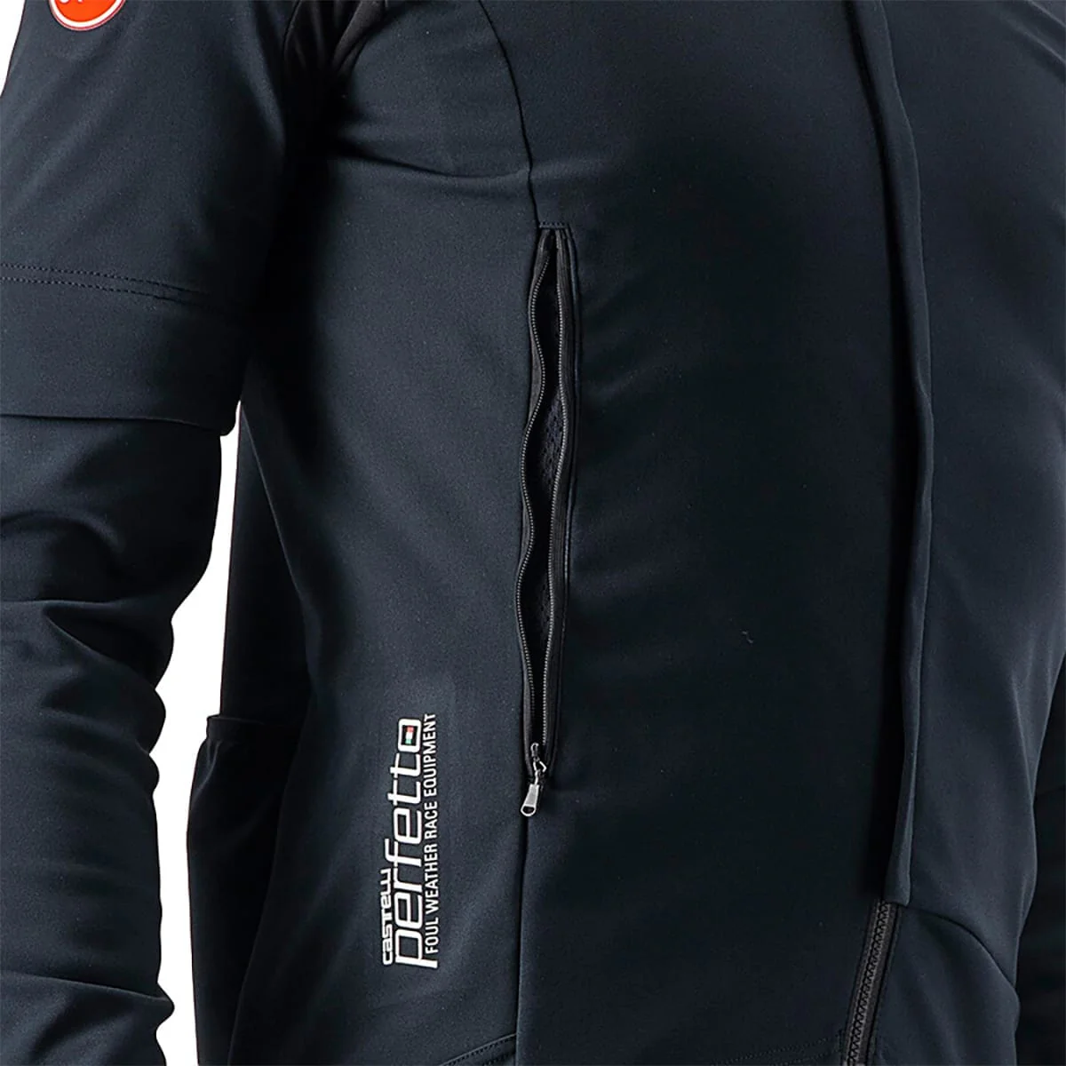 CASTELLI CONVERTIBLE PERFETTO ROS 2 Jacke Schwarz/Schwarz Reflex - Image 4