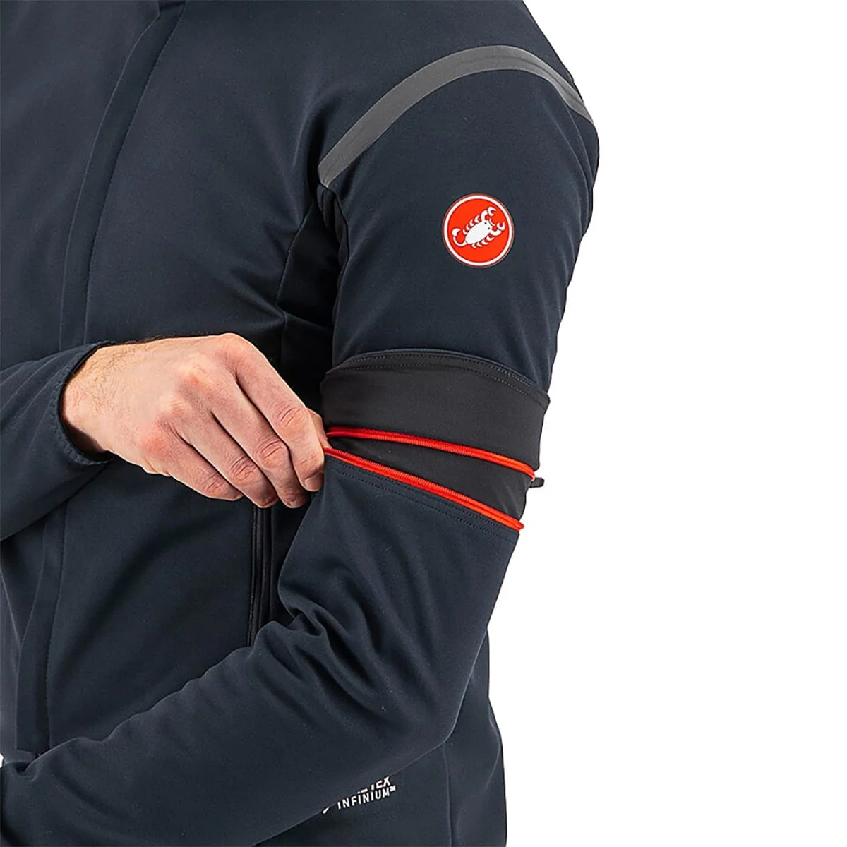 CASTELLI CONVERTIBLE PERFETTO ROS 2 Jacke Schwarz/Schwarz Reflex - Image 7