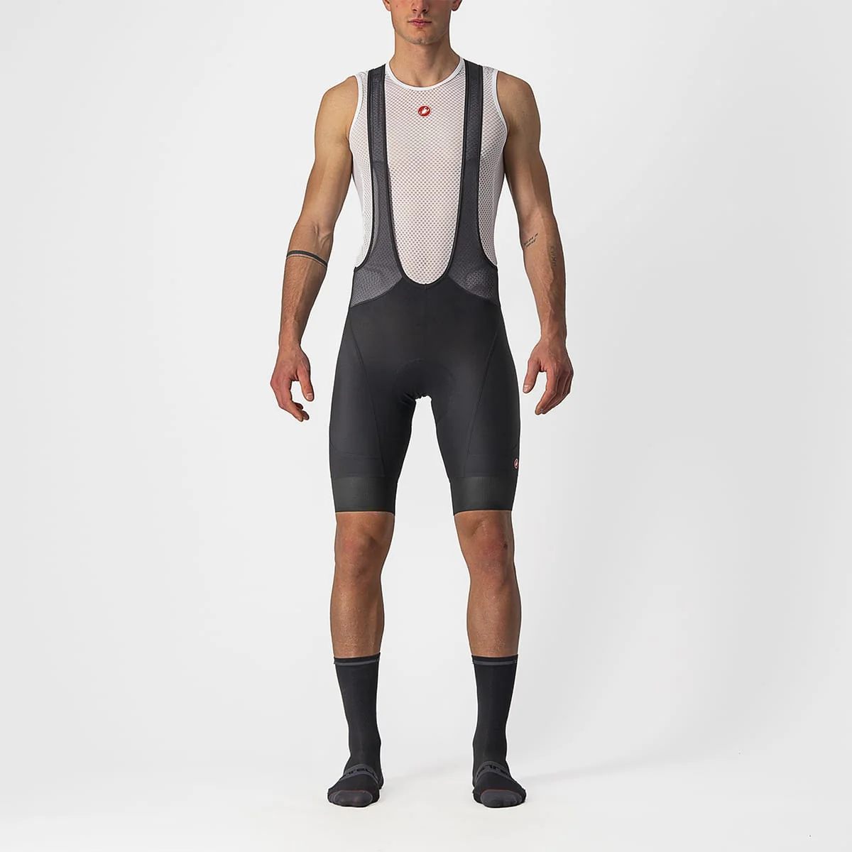 CASTELLI ENDURANCE 3 Kurze Trägerhose Schwarz