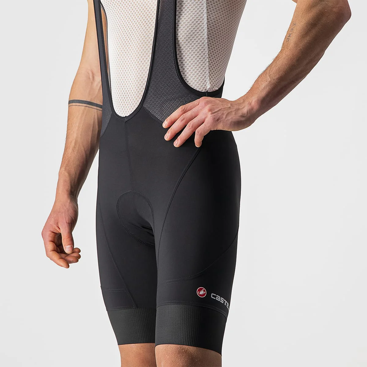 CASTELLI ENDURANCE 3 Kurze Trägerhose Schwarz - Image 5
