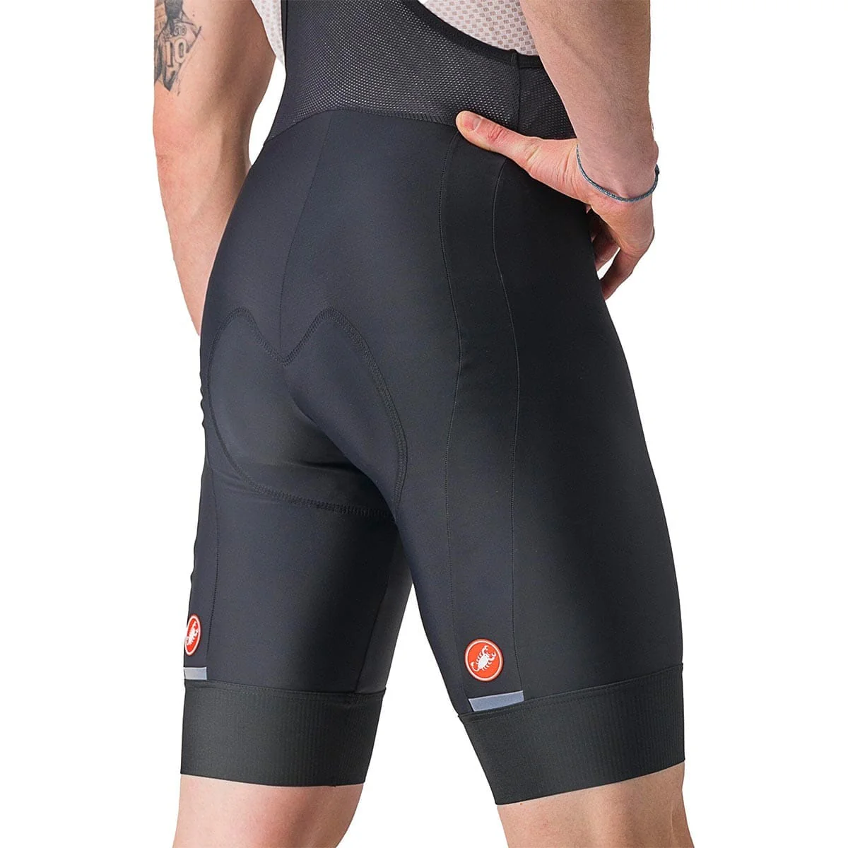 CASTELLI ENTRATA 2 Kurze Trägerhose Schwarz - Image 5