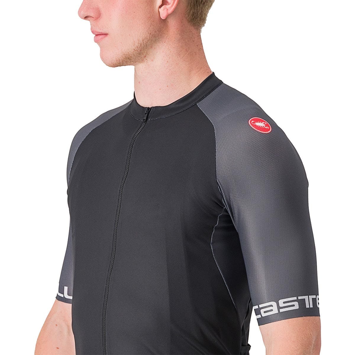 CASTELLI ENTRATA VI Trikot Kurzarm Schwarz/Grau - Image 4
