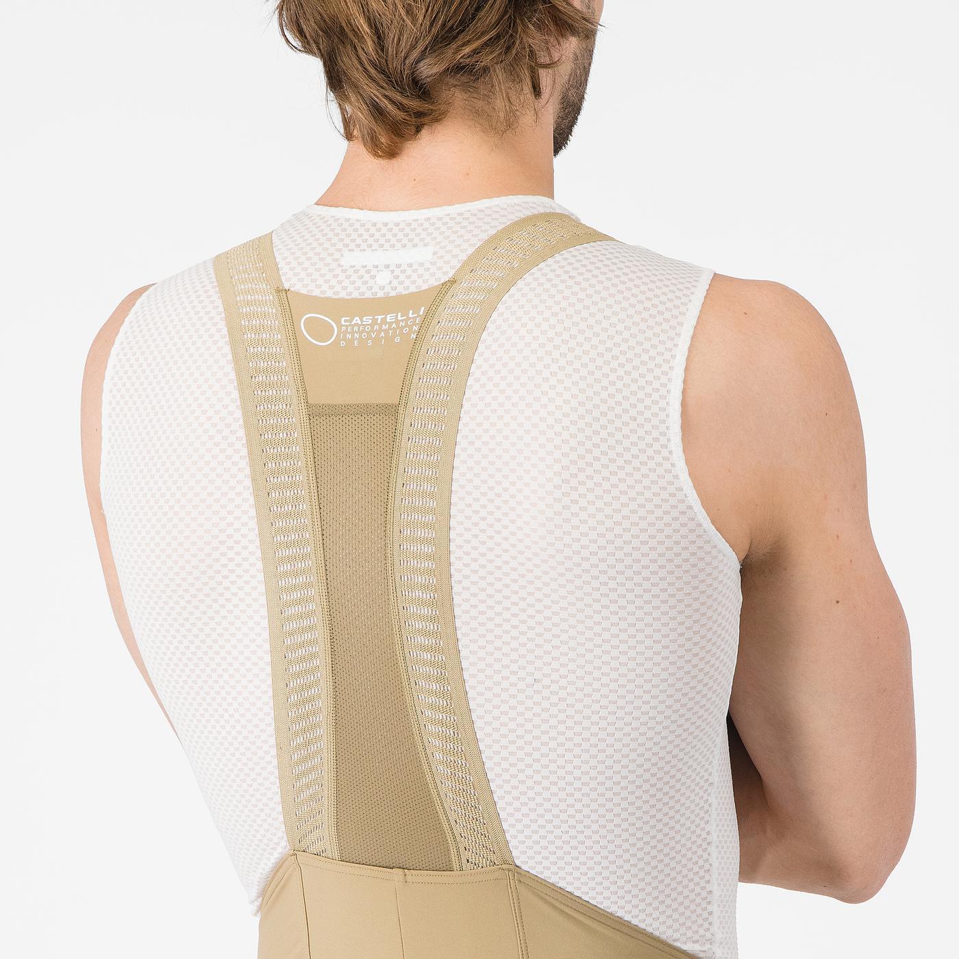 CASTELLI ESPRESSO 2 Kurze Trägerhose Beige Elmwood - Image 5