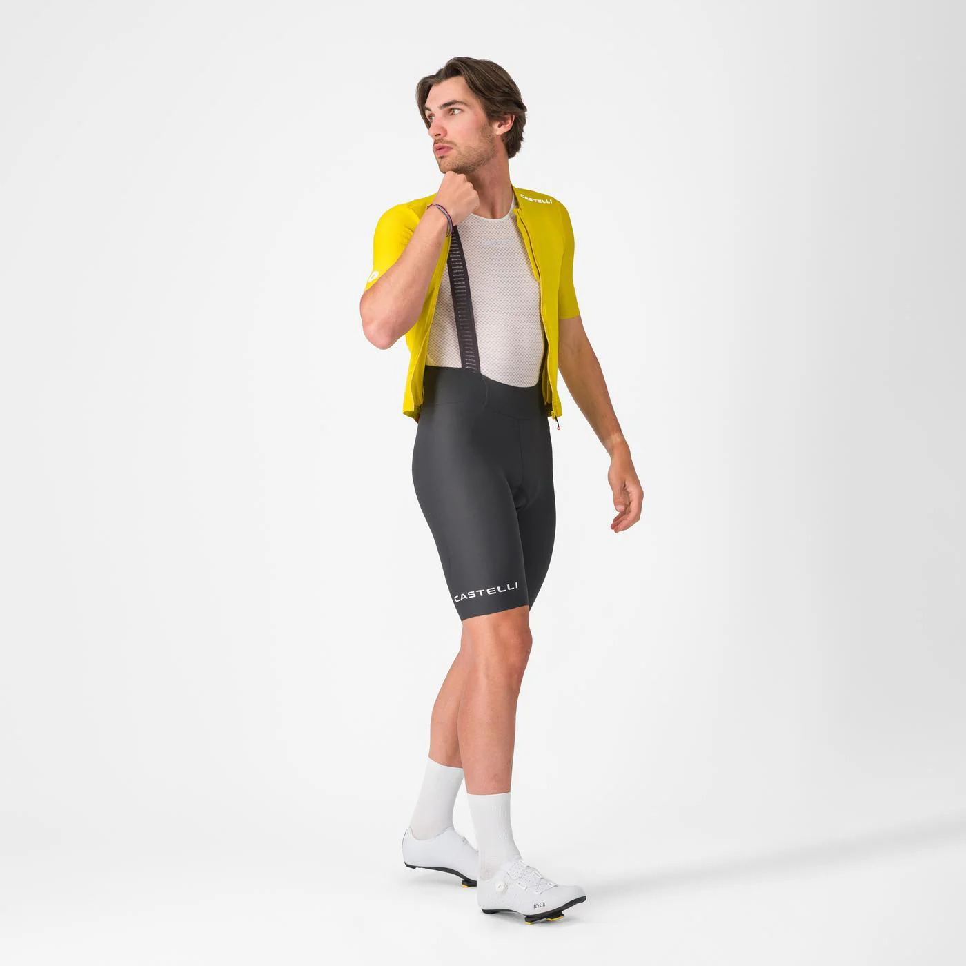 CASTELLI ESPRESSO 2 Kurze Trägerhose Dunkelgrau - Image 6
