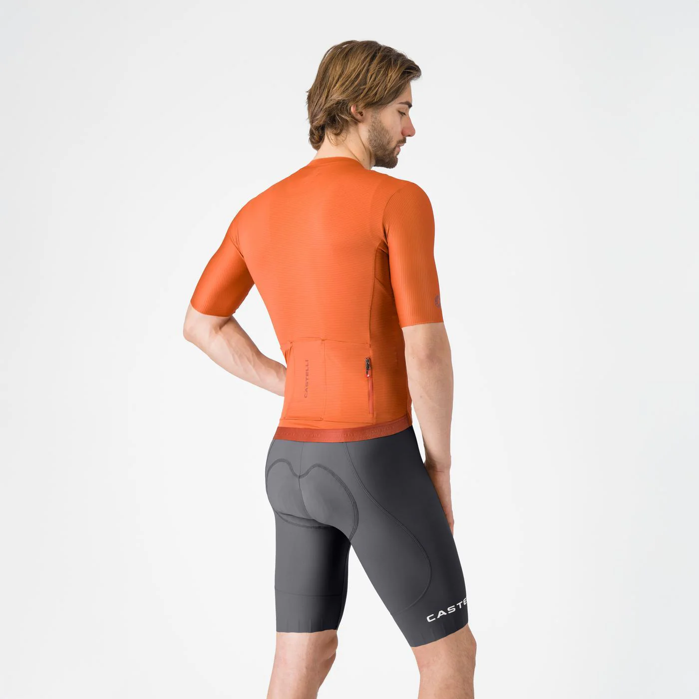 CASTELLI ESPRESSO 2 Kurze Trägerhose Grau - Image 2