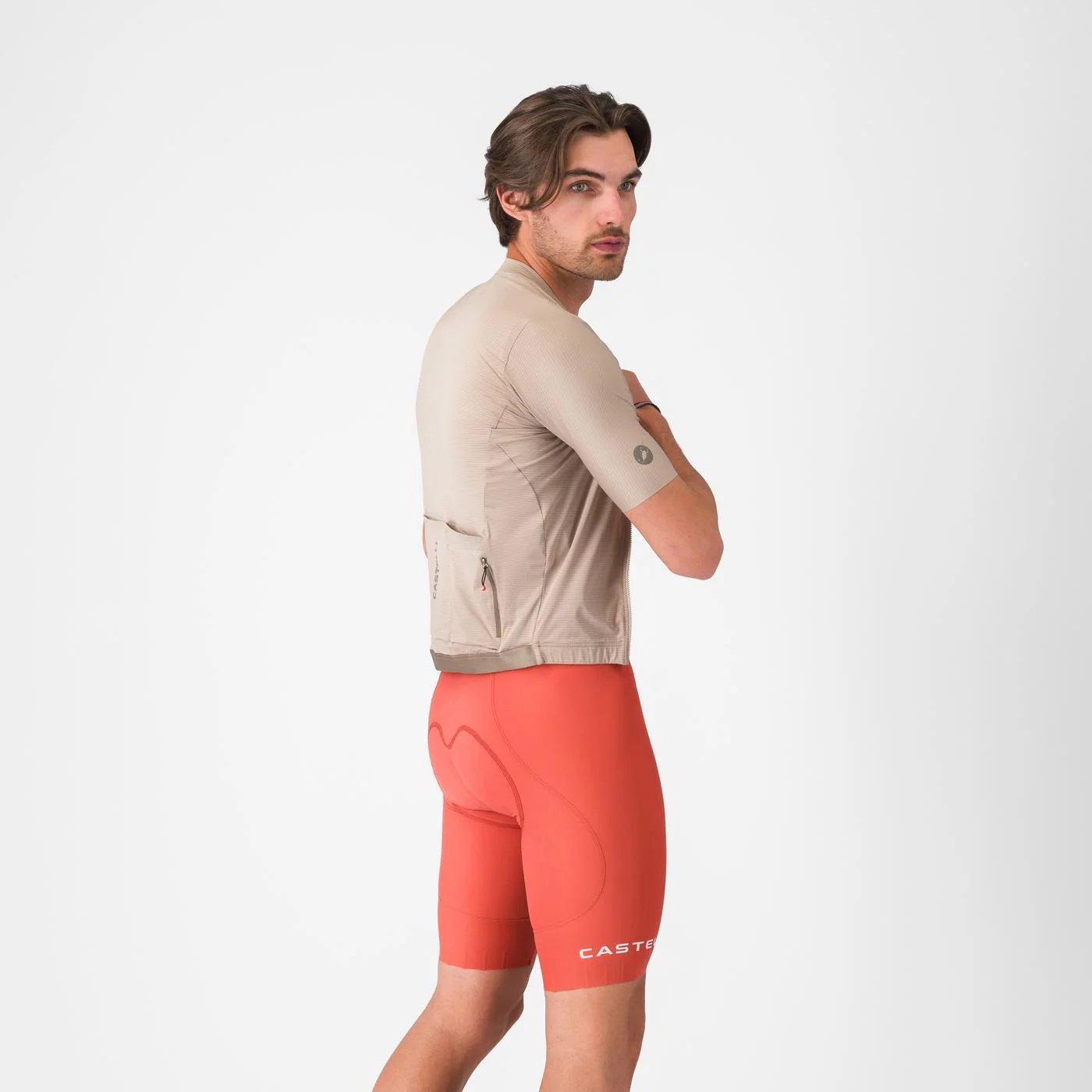 CASTELLI ESPRESSO 2 Paprika Kurze Trägerhose - Image 2