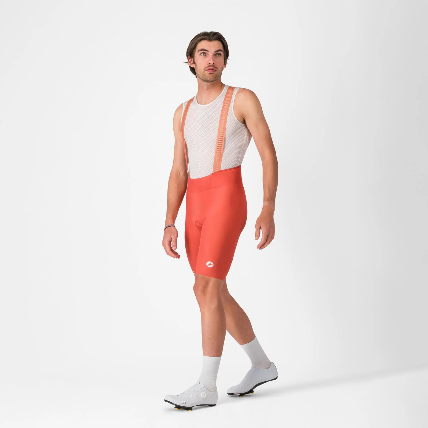 CASTELLI ESPRESSO 2 Paprika Kurze Trägerhose - Image 4