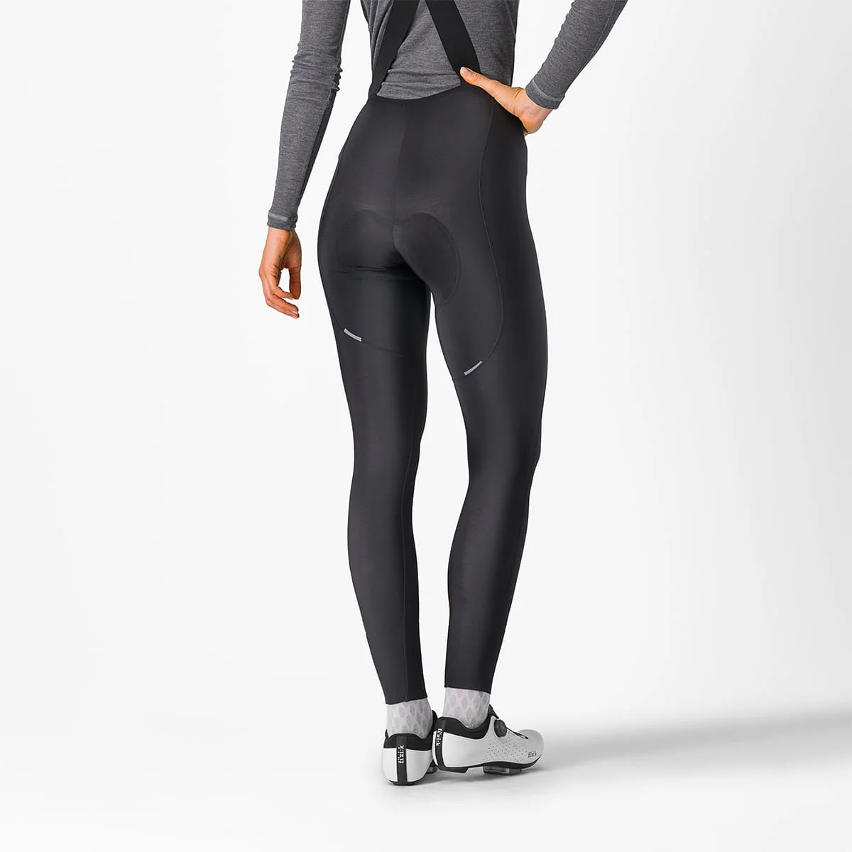 CASTELLI ESPRESSO DT Damen Lange Trägerhose Schwarz - Image 3