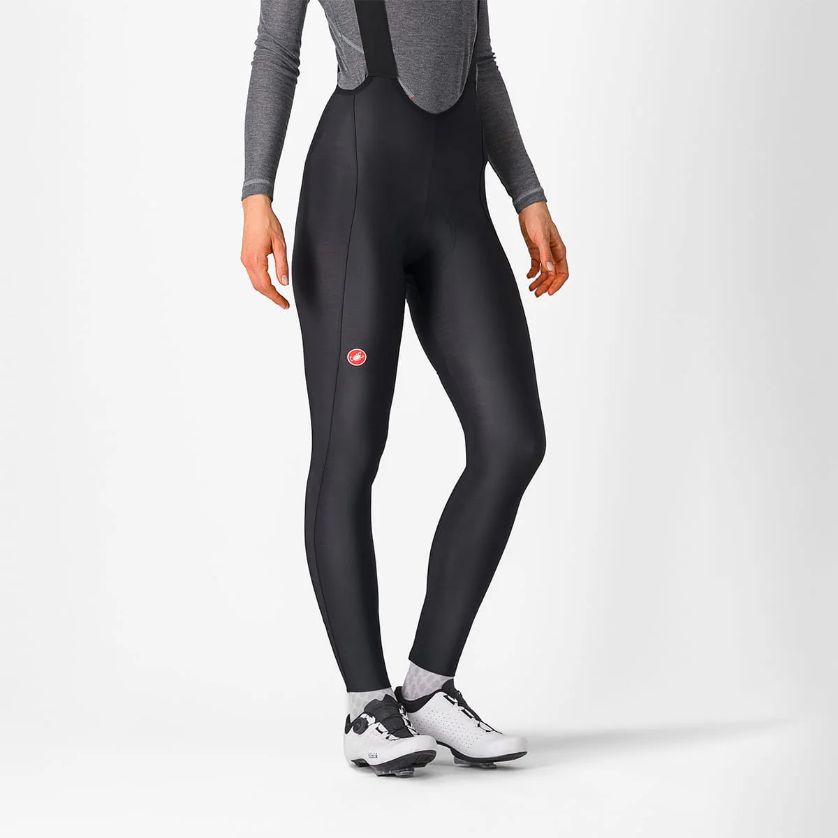 CASTELLI ESPRESSO DT Damen Lange Trägerhose Schwarz - Image 4