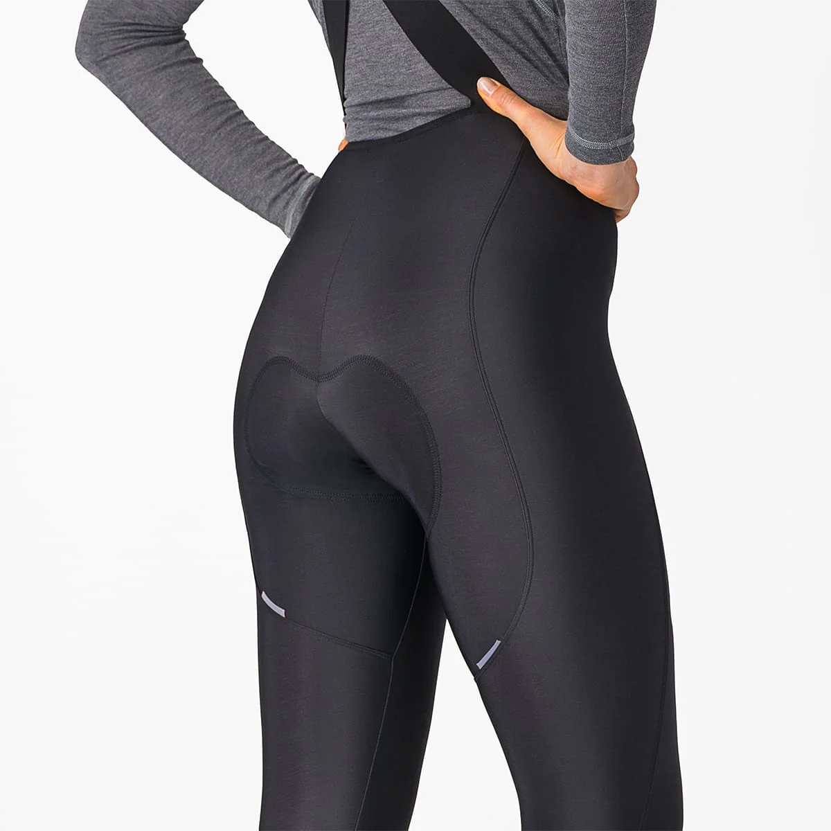CASTELLI ESPRESSO DT Damen Lange Trägerhose Schwarz - Image 5