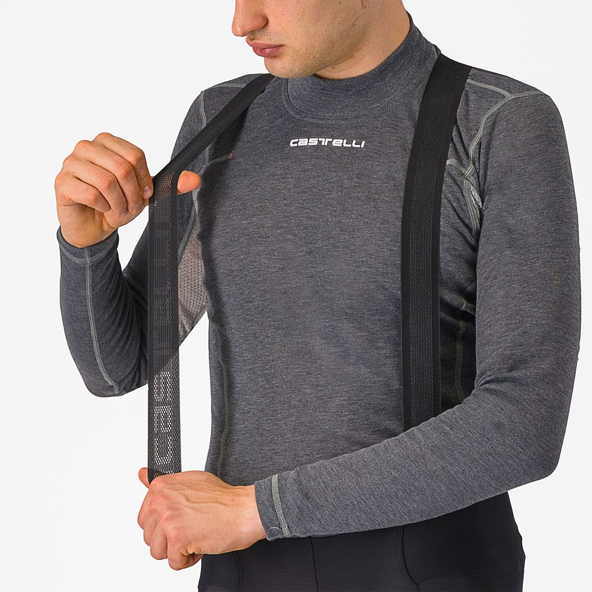 CASTELLI ESPRESSO Lange Trägerhose Schwarz - Image 4