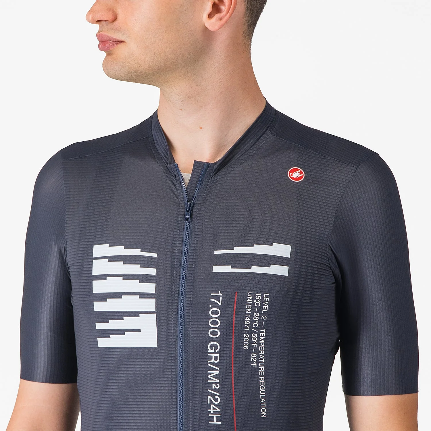 CASTELLI ESPRESSO R--A/D Trikot Kurzarm Blau - Image 4